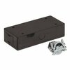 Nora Lighting LEDUR Undercabinet J-Box w/ 2 Female Connectors, Black, NUA-802B NUA-802B